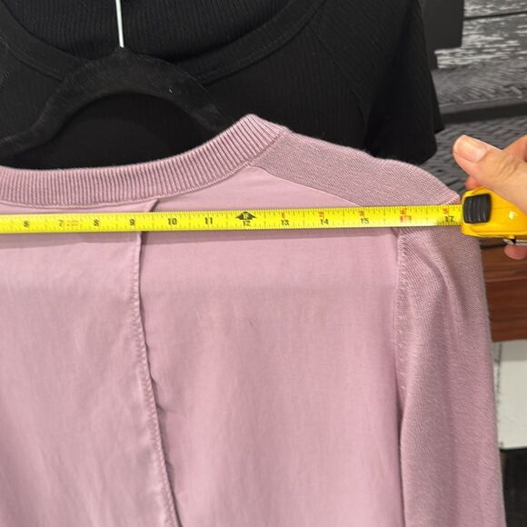 LULULEMON STILL AT EASE PULLOVER Sweater SIZE 4 LAVENDER Long Sleeve Crew Neck - Picture 5 of 10
